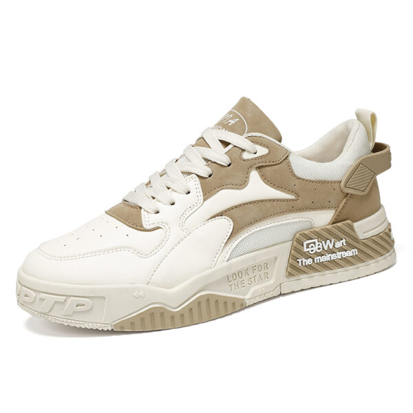 Low-top lace-up color blocking sneakers, fashionable, breathable and non-slip-7771