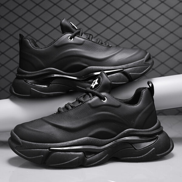 Thick bottom sneakers low top lace up breathable fashion casual shoes-dct02